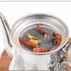 1Pc Stainless Steel Cooking Kettle Portable Pot Household Oil Pot with Filter Large Capacity Oil Storage Tank Thickened OZ Pot