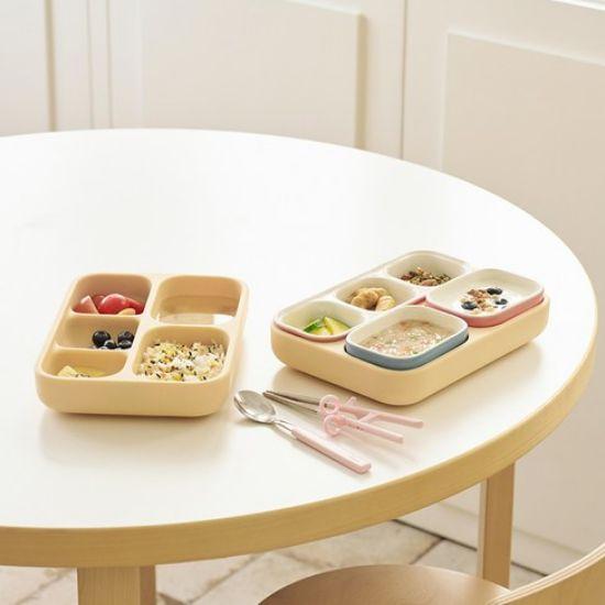 Edison Silicone Suction Meal Tray - 5 Sections