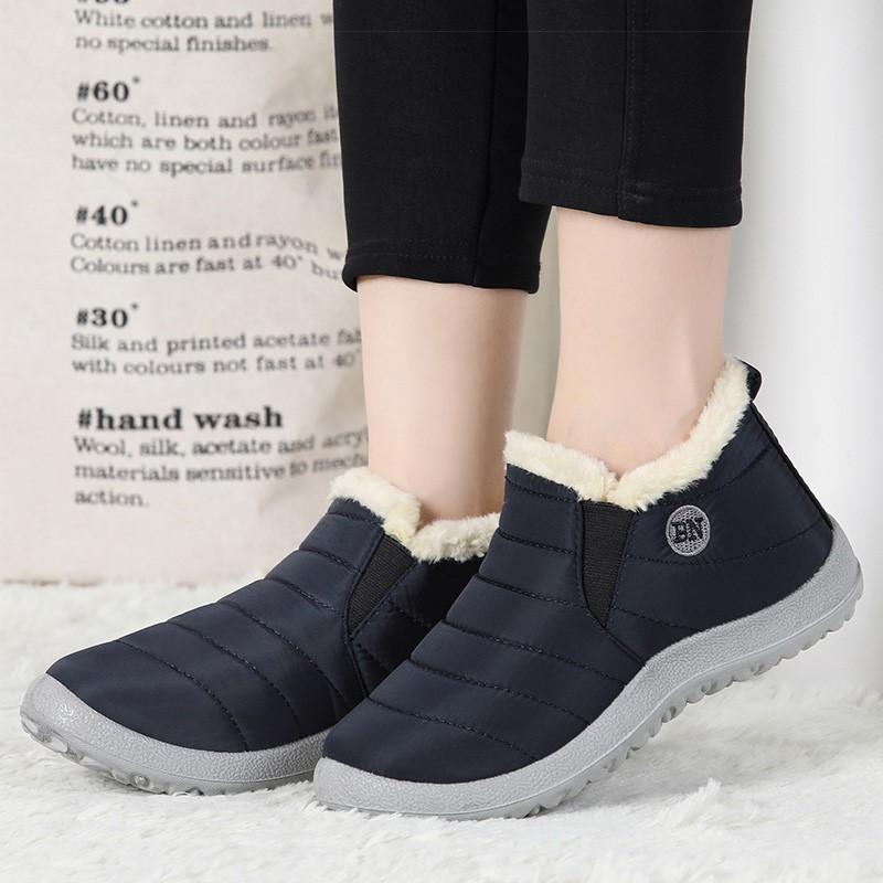 fashion Women Boots Keep Warm Fur Boots Winter Shoes For Women Ankle Boots Slip On Snow Bota Feminina Women's Short Boot Female Shoes