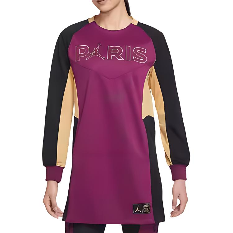 New Jordan Paris Saint Germain Long Sleeved Dress Women's Fuchsia CW3930-610