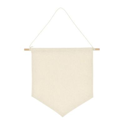 Spilla da parete con porta badge, spilla da appendere in cotone nordico bianco, bandiera