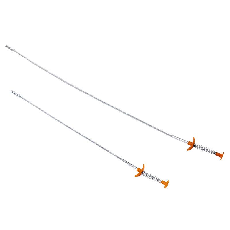 Household Items Flexible Hand Pinch Compressible Drain Reclaimer Picker Sewer Trash Clip Spring Dredge Device Kitchen Supplies