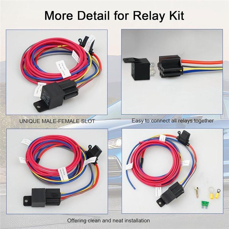 Electric Fuel Pump Relay Kit 12V Relay Switch Kit