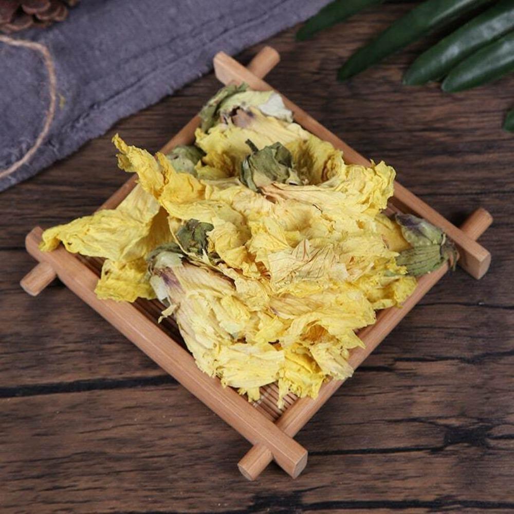 Natural Dried Abelmoschus Manihot Flower Herbal Tea Detox Immune Support Energy Boost 50g 100 g