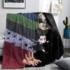 Coperta in Flanella con Stampa di Mercoledì Addams, Coperta Calda Ultra Morbida di Alta Qualità per Tutte le Stagioni, Coperta Accogliente per Arredamento Casa, Regalo di Natale Perfetto