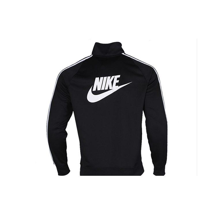 Nike Sweatshirts Men's Black Stand Collar Moderate Regular CJ4393-010