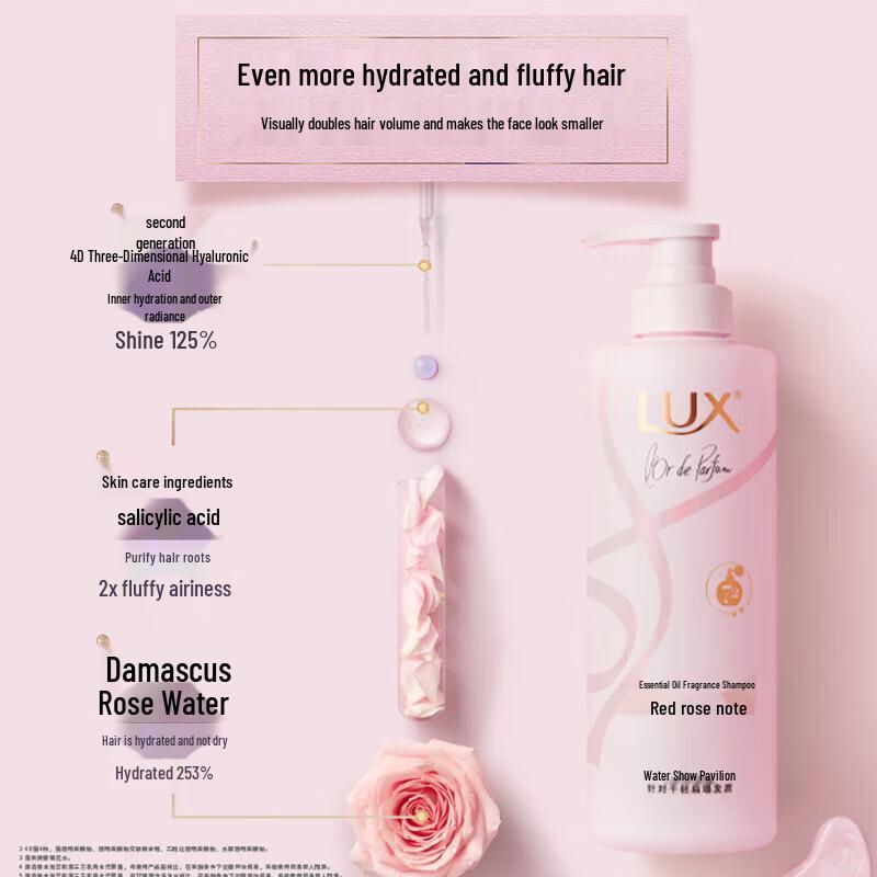 Lux Essential Oil Rose Scented Shampoo