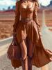 Women's Retro Western Cowboy Dress - Spring/Summer/Autumn