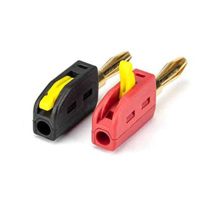 Fast Circuit Connection Banana Plug Stable Transmission Gold Plated Contacts Gold Plated Banana Plug Optimally Conductivity