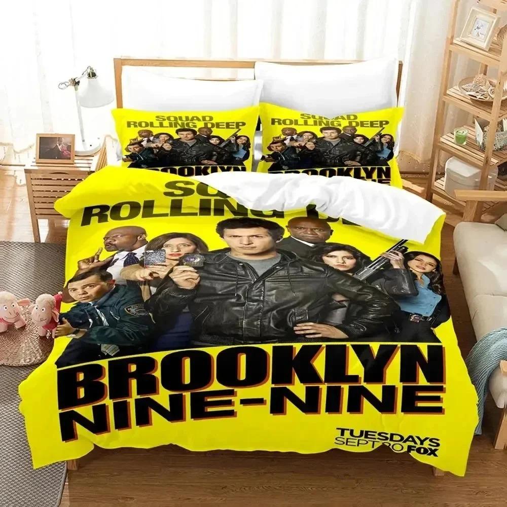 3D Print Brooklyn Nine-Nine Bedding Set Bedroom Soft Modern Bedspreads Comefortable Kids Duvet Cover Quilt Cover And Pillowcase