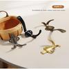 1Pcs Zinc Alloy Bronze Wall Mounted Hook Rustic Key Coat Bag Hat Hanger Robe Hooks Hanging Kitchen Bathroom Room Coat Rack Hooks