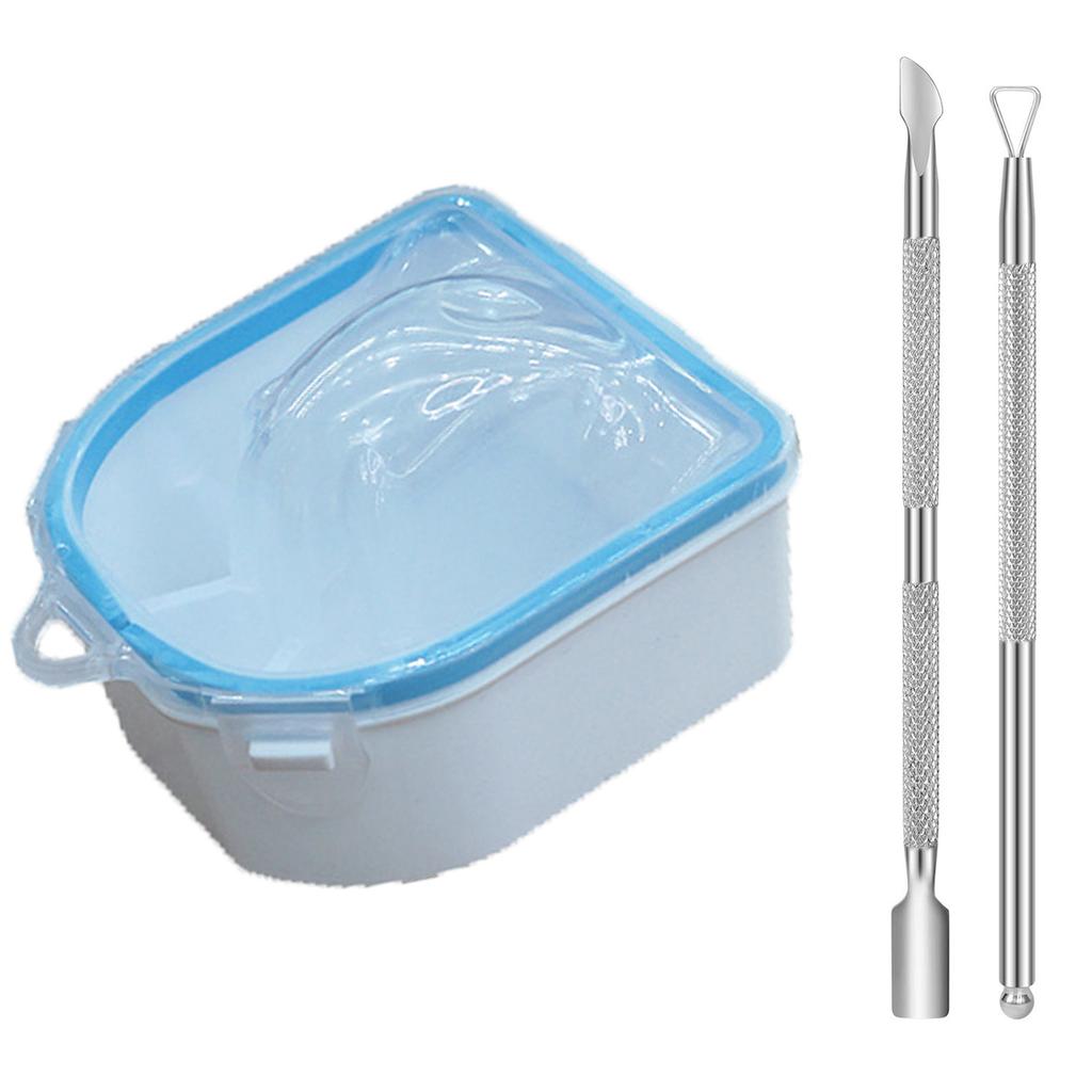 Nail Soaking Bowl Gel Nail Polish Remover Kit Manicure Bowl for Hand Dip Powder Remover Tools Nail Soak Off Bowl Set