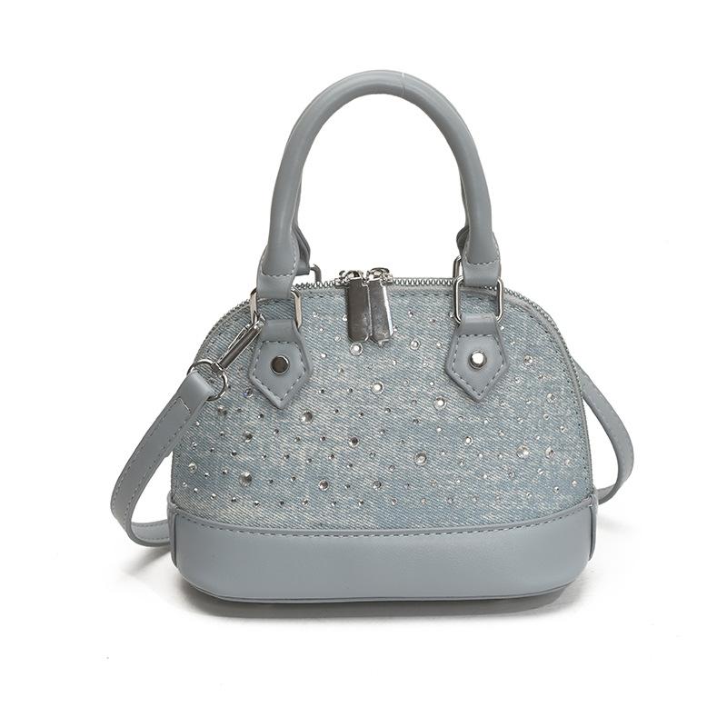 2025 New Niche Design High-end Bright Diamond Versatile Portable Shell Small Bag Fashionable Shoulder Messenger Bag Tide
