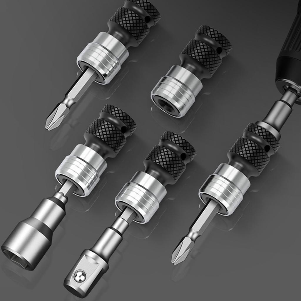 1/2inch Drives To 1/4inch Hex Drill Chuck Socket Adapter For Wrench Household Electric Wrench Power Accessories
