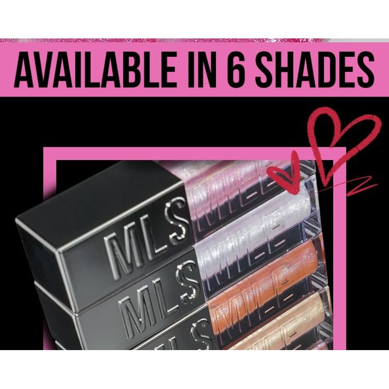 MLSMILE - High-Glitter Lip Gloss - 6 Colors