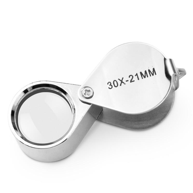 Paulone 30x Stainless Steel Folding Magnifier