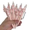 10Pcs Pack of Rabbit-Shaped Black Neutral Pen, Pink Cute Rabbit Ballpoint Pens, Student Gift Pens, Smooth Writing Black Signature Pens