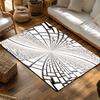 Tuniu Geometrischer Unregelmäßiger 3D-Effekt Teppich Moderner Wohnzimmerteppich Bodenmatte