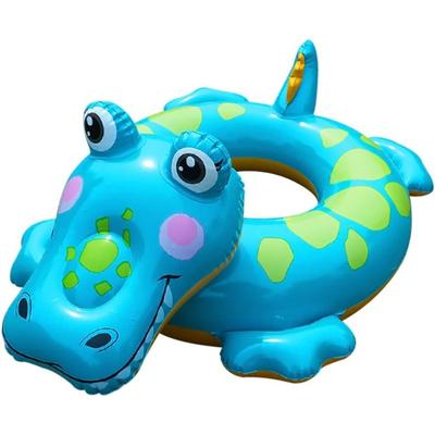 Children's Inflatable Swimming Ring, 71cm Inflatable Pool Float Animal, Crocodile Inflatable Raft Pool Toy From 3 Years,Swimming Hoop, Water Toys,Pool
