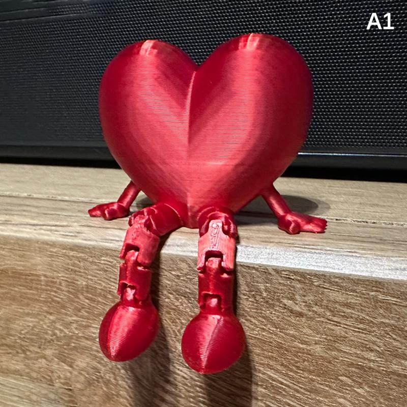 

Poseable Jointed Red Heart Rose Figure Romantic Ornament Desktop Home Decor Valentine S Day Mother S Day Other Holiday Gifts