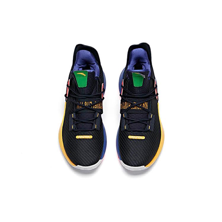 Anta Airspace 2 Synthetic Leather Cushioning Slip Resistant Abrasion Resistant Low top Basketball Shoes Men's 112011606-5