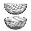 Fruit Bowl Iron European Style Simple Antiskid Design Carry Easily Household Fruit Basket for Snack