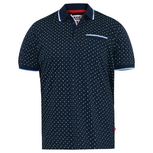 Duke Mens D555 Oakley All-Over Print Jersey Kingsize Polo Shirt