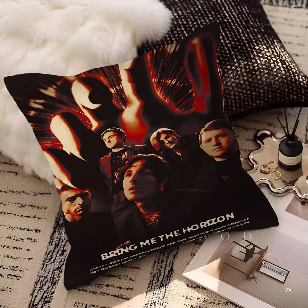 Rock Band BBring Me The HHorizon Personalized Picture Text Home Decorative Pillows Household Gifts xcm