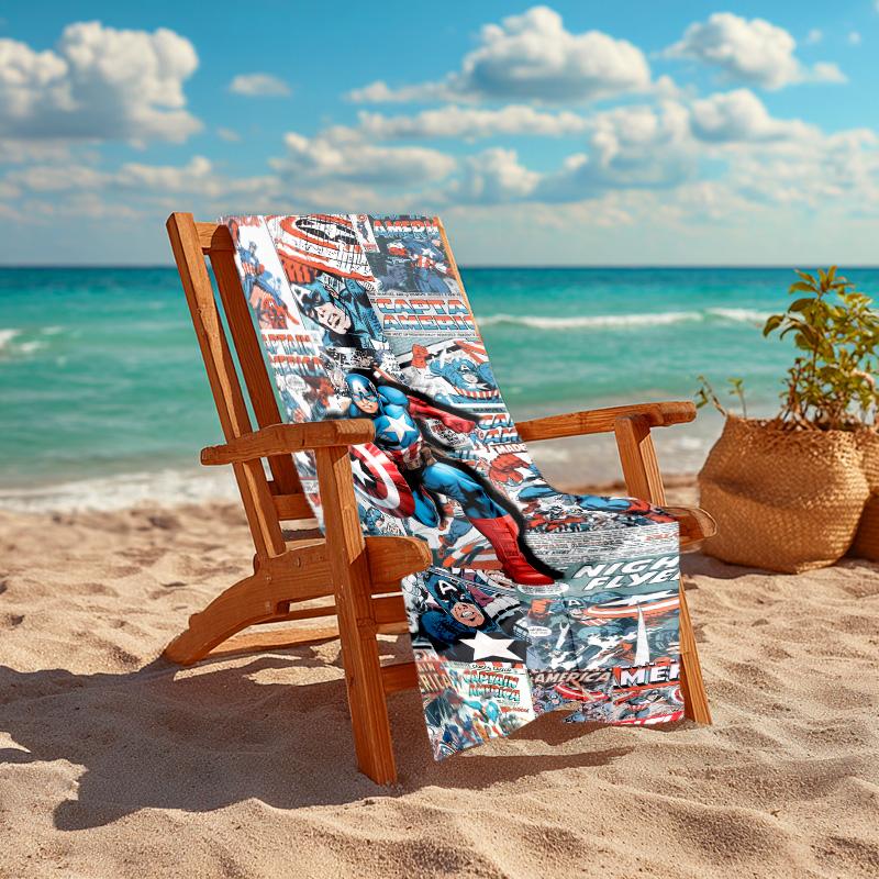 1pc Iron Man Poster Collage Marvel Beach Towels Quick Dry Towel Sand Beach Towels Pool for Travel Swim Pool. B731023