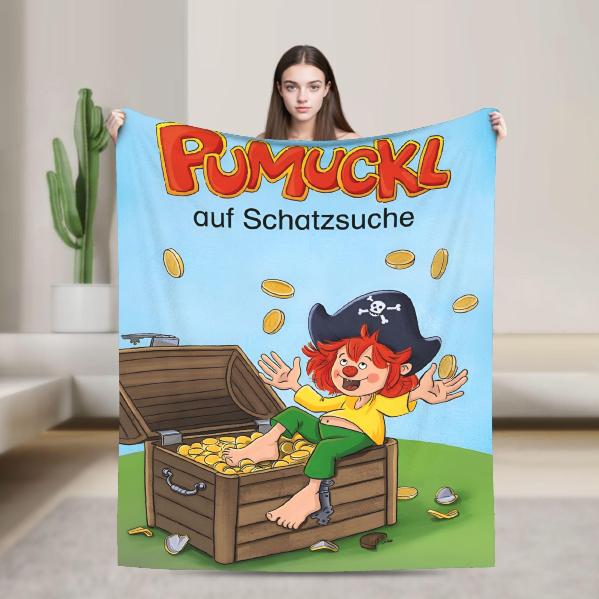 

Pumuckl Cute Elf Fairy Blankets Fleece Autumn Winter Anime Cartoon Portable Ultra-Soft Throw Blankets for Home 30x40in