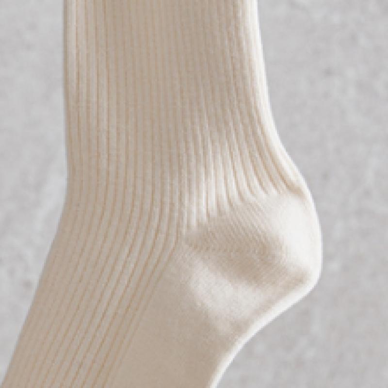Monfoot Men S Ribbed Long Neck SockS Ivory
