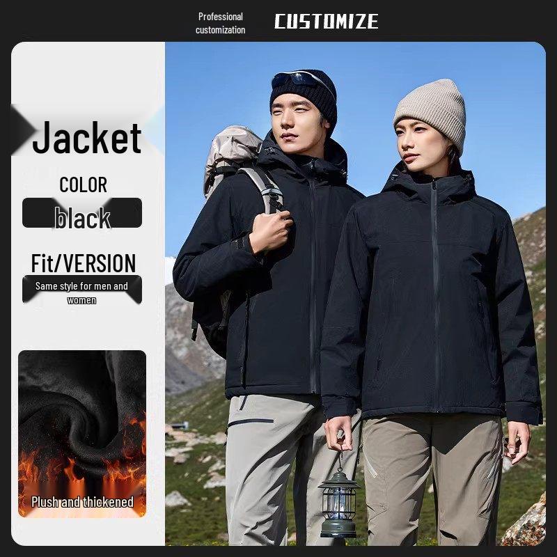 Men's Custom Logo Anti-Static Thickened Windproof Work Jacket for Autumn and Winter