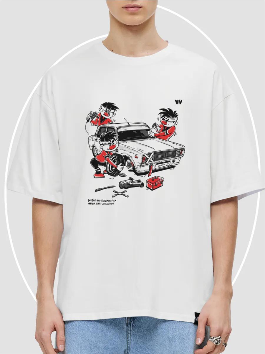 Oversized T-shirt Soyuzmultfilm print XL