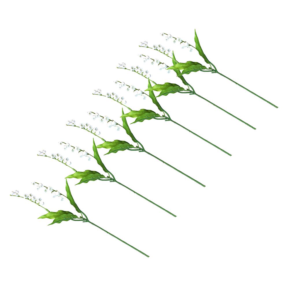 

Искусственные цветы, новый свадебный симулятор, цветок долины, лилия, имитация колокольчика, орхидея, искусственный цветок, декор для комнаты, вечеринки 6pcs