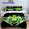 ADO Den Haag Pattern Bedding Quilt Set  Home Decoration  Gift (1 * Duvet Cover + 2 * Pillowcase  Without Core)