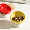Mushroom Cat Bowl Slanted Mouth Multi-use Dog Food Feeding Basin Anti Tipping Large Capacity Pet Drinking Feeder Pet Supplies