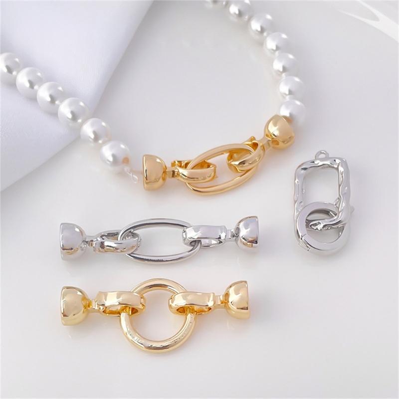 Set of 6 Irregular Clasp for Bracelet and Necklace Jewelry Making Accessories Copper Handmade Accessories Fastener