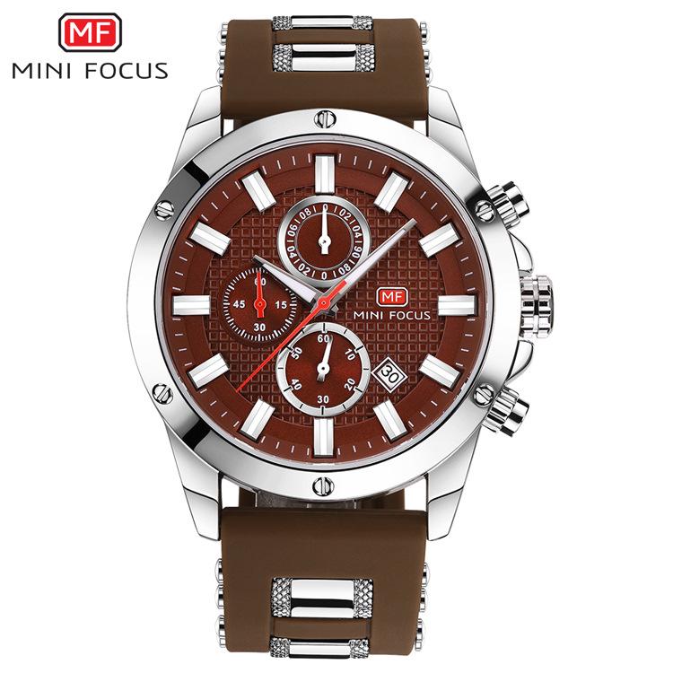 MINIFOCUS 0089G Men's Waterproof Luminous Quartz Sports Watch