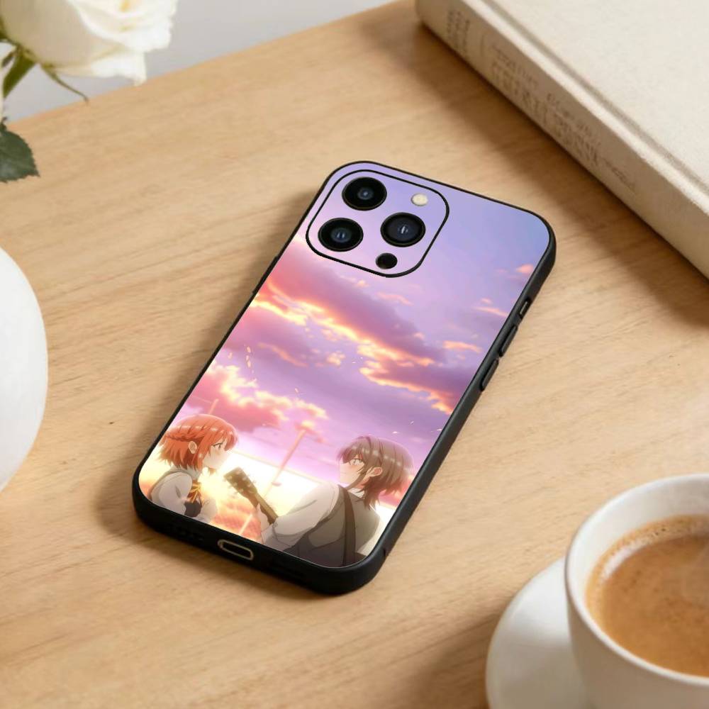 Kino Himari and Asanagi Yori Phone Case For iPhone 16,15,14,13,12,17,Pro Max,Plus Silicone Black Case