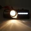 2 Pcs Fog Light Vent Cover, H3 Fog Lights Grilles With LED DRL Lamp for 1997‑2006 TDI MK4
