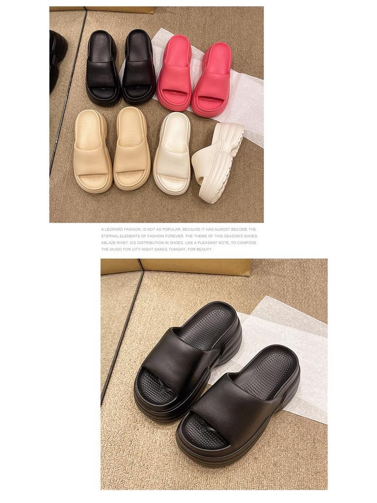 Women's Summer Thick-Soled Height-Boosting Flip-Flops – Ultra-Light, Soft EVA Versatile Slippers