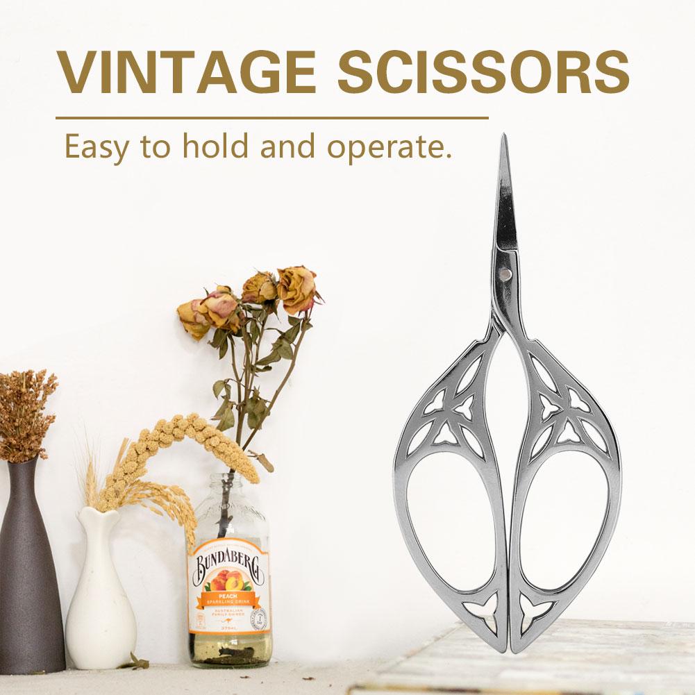 

Винтажные швейные ножницы из нержавеющей стали, классический режущий инструмент для поделок своими руками (# 3)