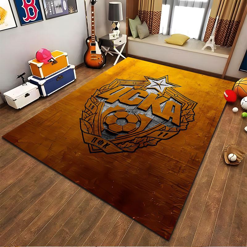 CSKA Soccer Emblem Carpet suitable as a non-slip mat for the living room or bedroom sofa