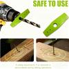 Precision Drill Guide & Hole Alignment Jig 6 Adjustable Bushings for Cabinet, Drawer, Door & Shelf Installation Woodworking Tool