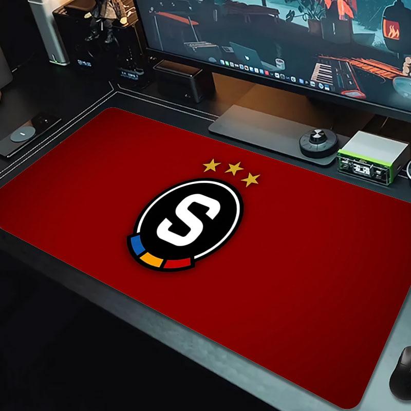Sparta Prague Athletic Large Size Mouse Pad Large Gaming Table Cushion Nonslip Laptop Tablet Big Mousepad Xxl Mat Mini Pc Playmat With Lock Edge
