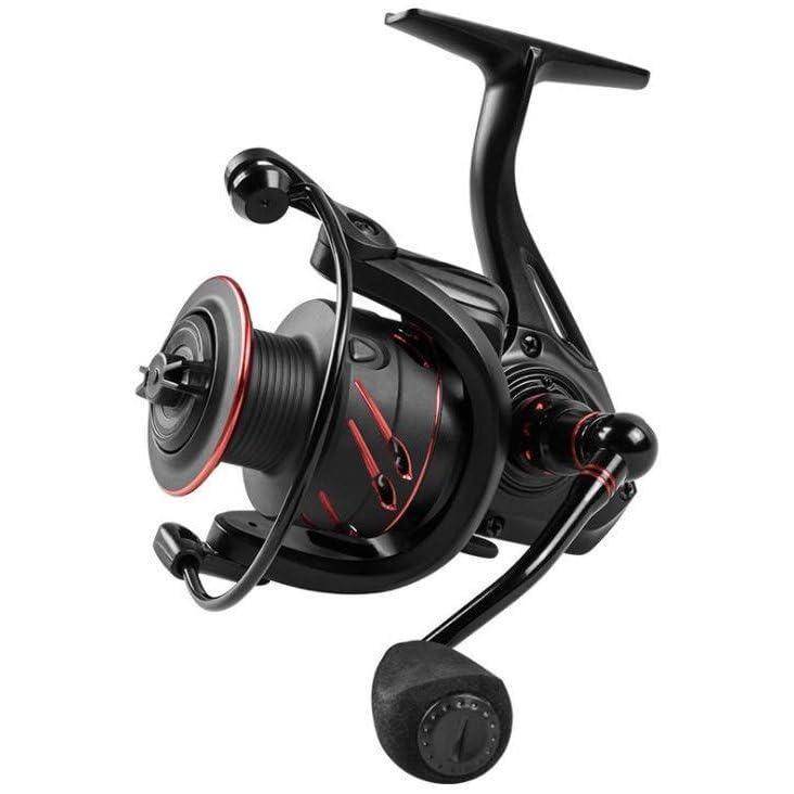 

Slightly flawed spinning size fishing family sea river lake breakwater stream fishing reel, 4000, 5000, 6000, reel, long-distance casting, fishing чорний