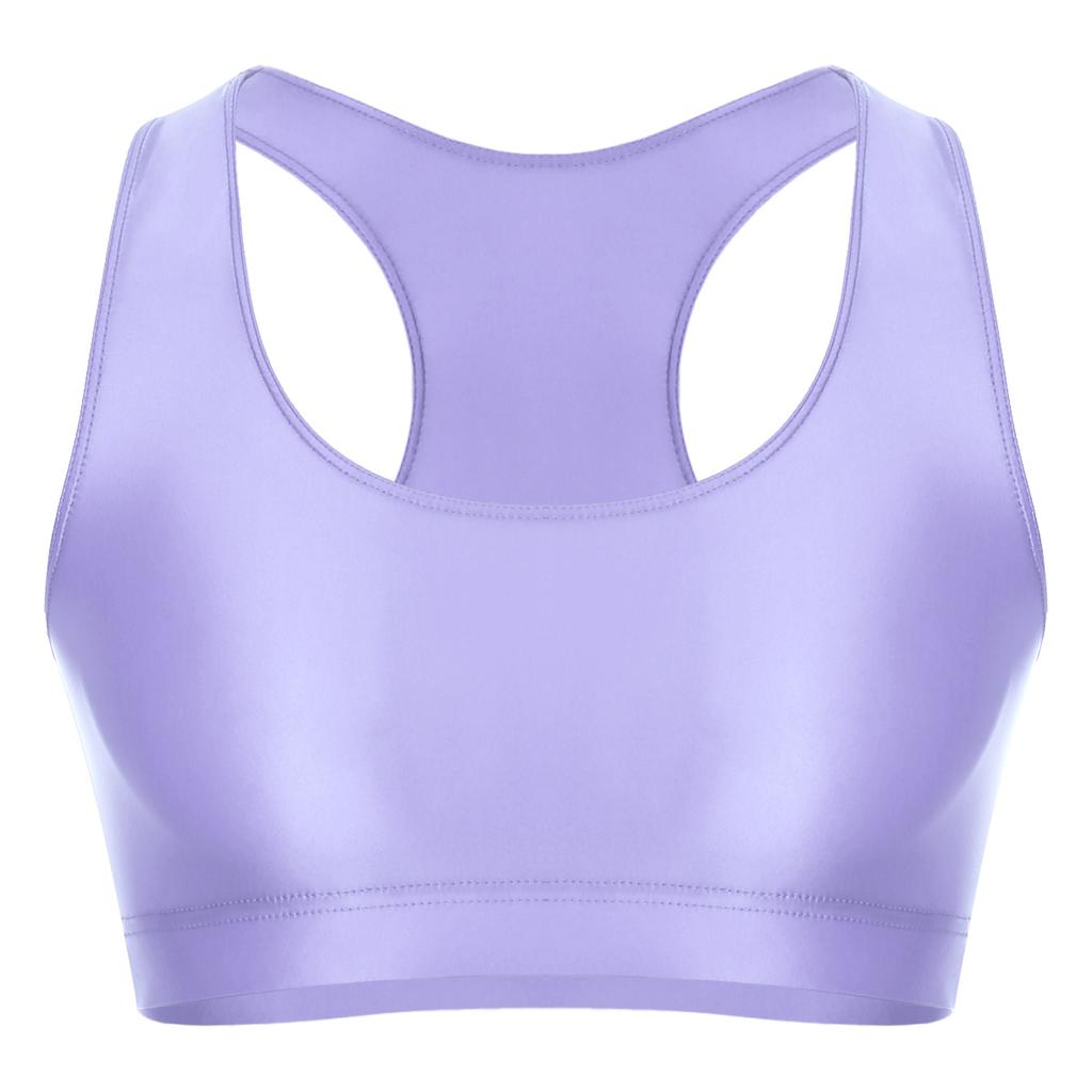 Canottiere da uomo lucide con scollo a U a tinta unita senza maniche crop top gilet per sport fitness yoga