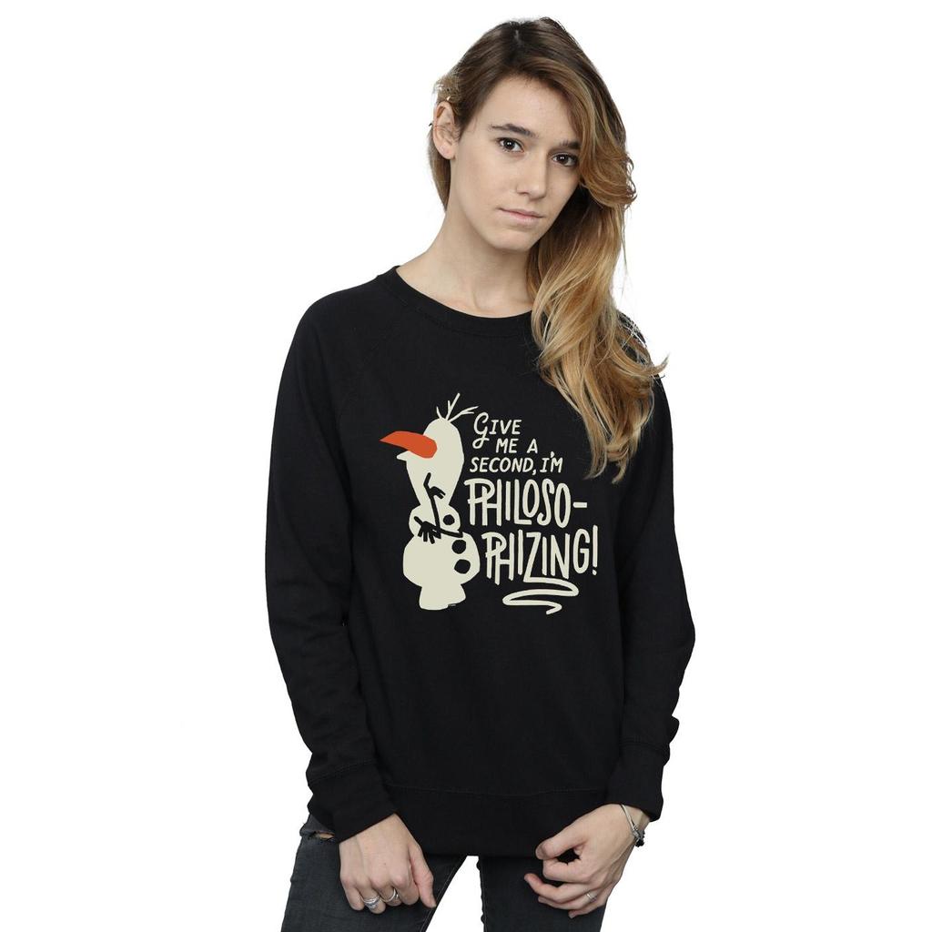 Disney Kadınlar/Bayanlar Frozen 2 Olaf Felsefe Yapan Sweatshirt