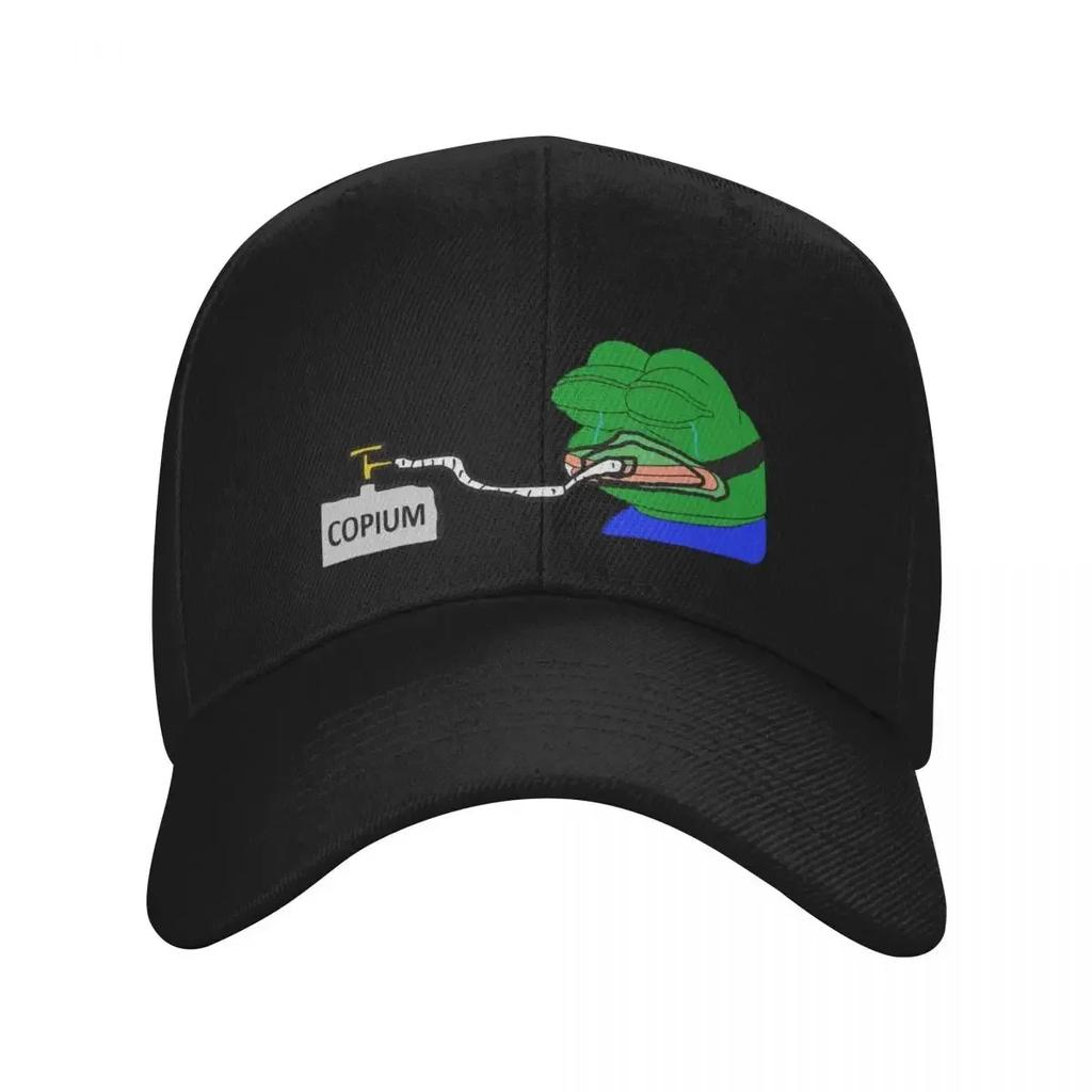 Copium Emote Pepe The Frog Baseball Cap fishing caps Unisex Golf Cap For Unisex Womens