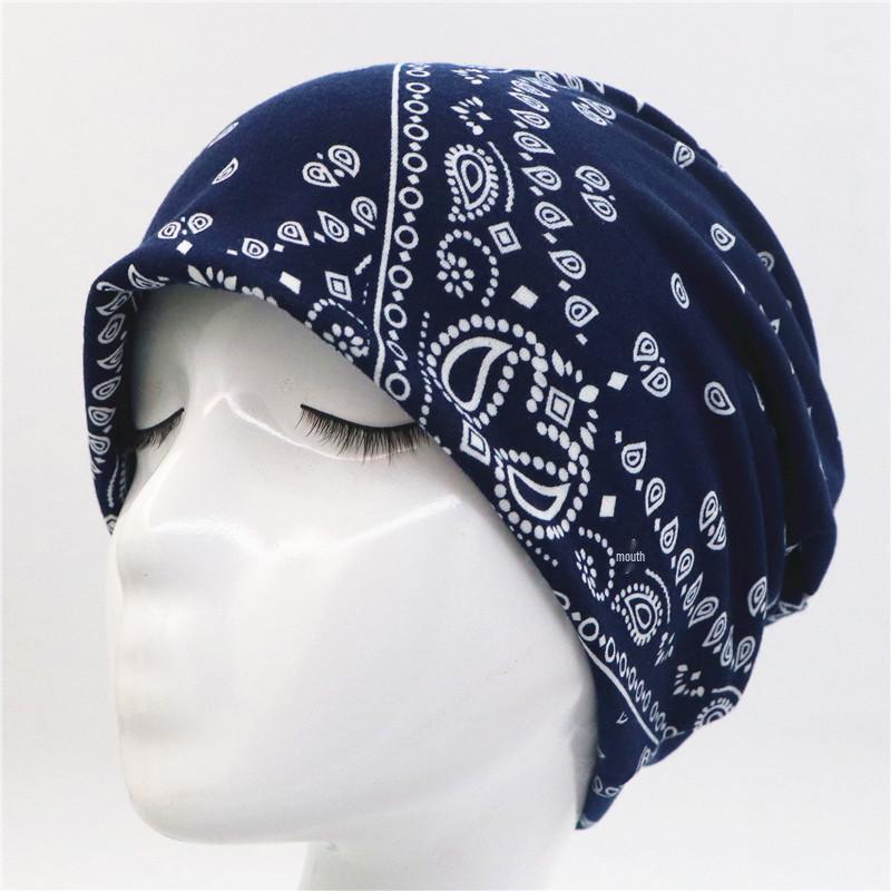 

Універсальна чорно-біла шапка-пуловер з принтом кеш ю: Легка бандана, грілка для шиї та осіння шапка